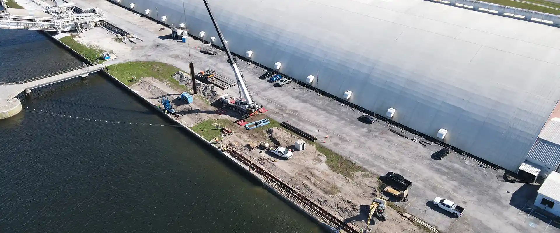 CSX Terminal Seawall Cap Project by C&T Contracting Services in Tampa - Project Featured Image